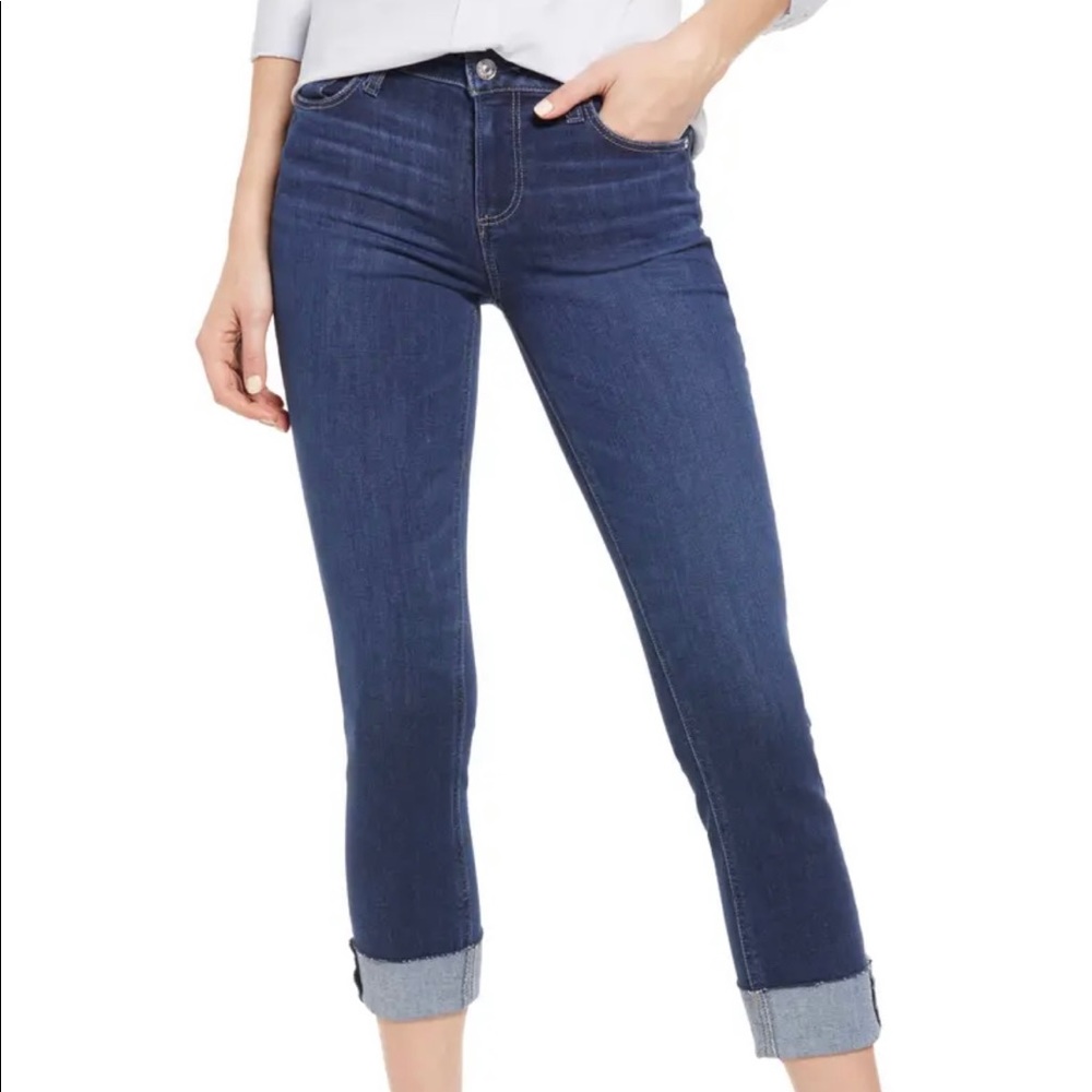 NWT Paige Super Cute Crop Jeans with Rollup cuffs
